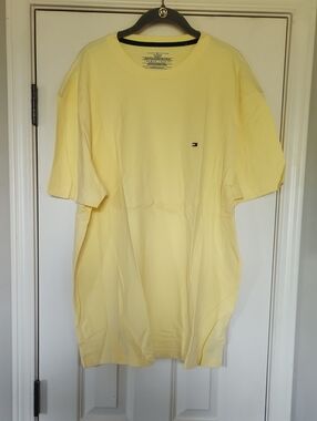 Tommy Hilfiger Light Yellow Short Sleeve Crew Tee